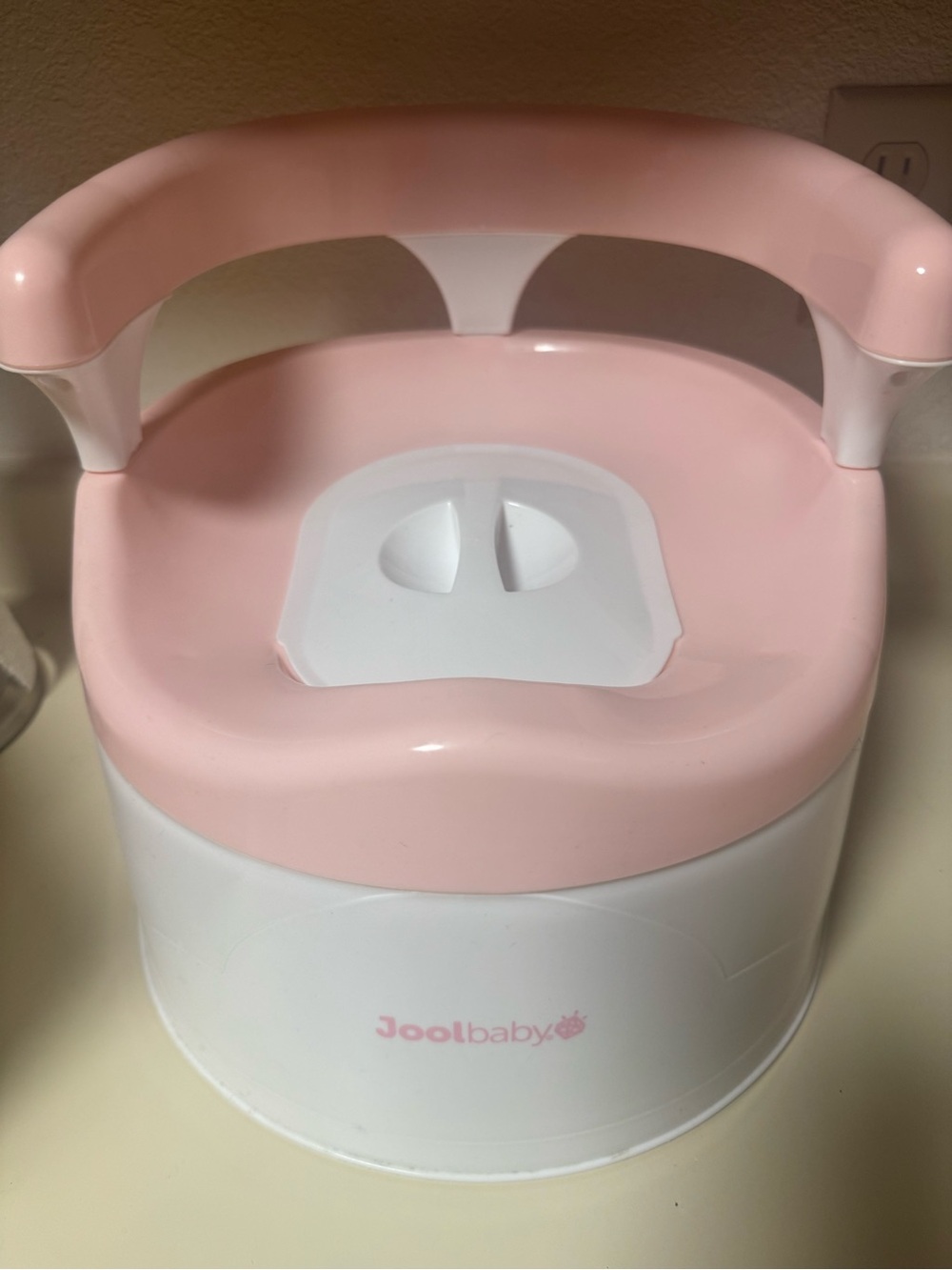 Pink Toddler Potty with Backrest